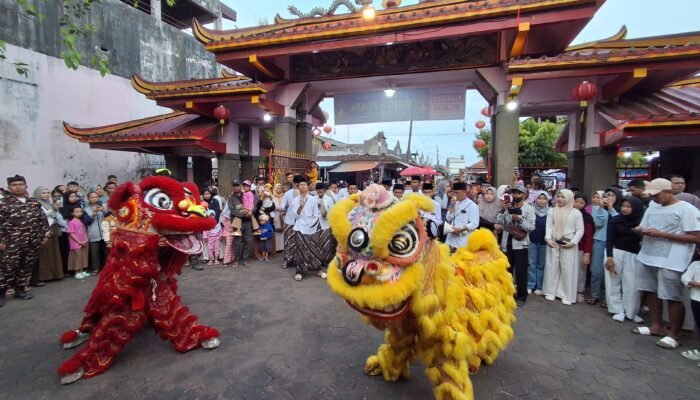 Barongsai dan Rebana Ditampilkan Dalam Perayaan Cap Go Meh di Kelenteng Hian Thian Siang Tee Welahan