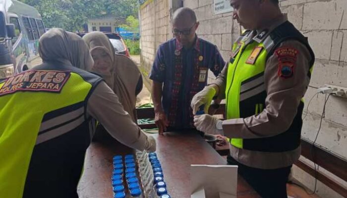 Jelang Mudik Lebaran Polres, Dishub dan Dinkes Jepara Lakukan Ramp Chek