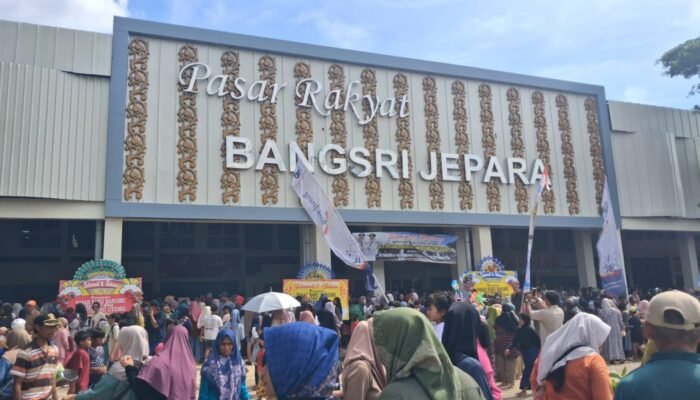 Relokasi Pasar Bangsri Rampung, Pedagang Akhirnya Tempati Gedung Baru