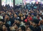 Persijap Tahan Imbang Persib, Ribuan Suporter Jepara Nobar Meriah di Pendopo