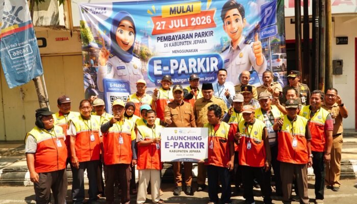 Stop Pungli dan Kebocoran PAD, Bupati Jepara Luncurkan E-Parkir, Retribusi Langsung Masuk Kas Daerah